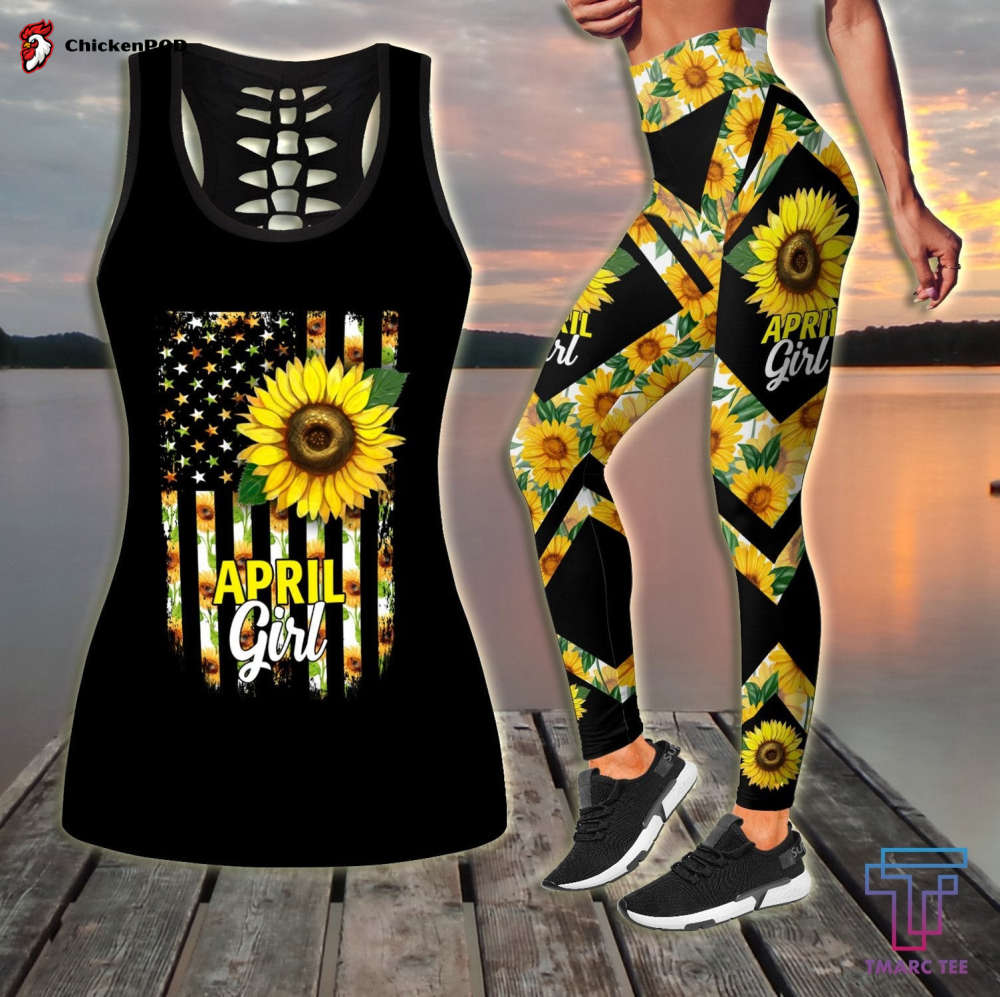 April Girl Sunflower Combo (Legging+Tank)