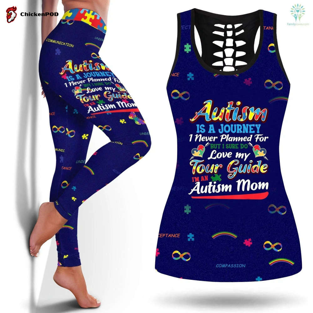 Autism Mom Autism Awearness Combo Tank + Legging Sport Gifts