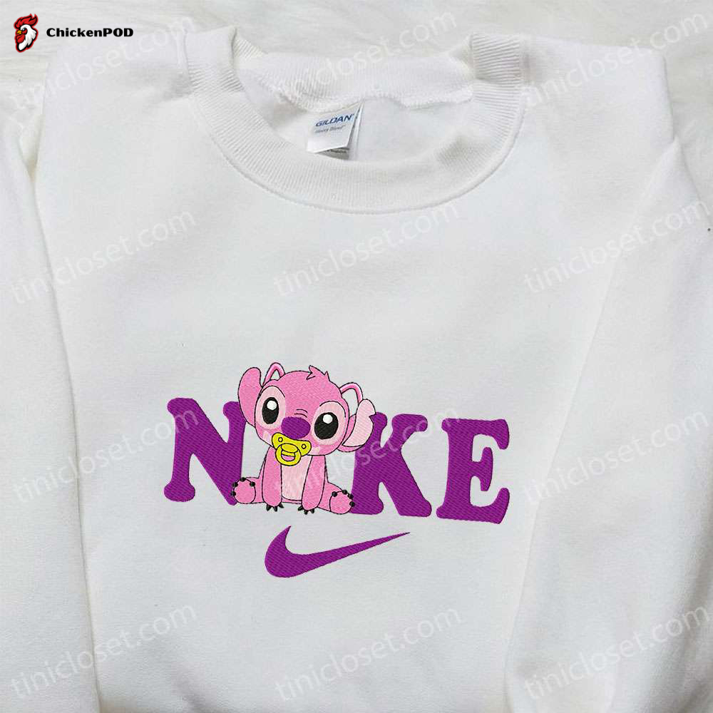 Baby Angel x Nike Cartoon Embroidered Sweatshirt – Nike Inspired Shirt Perfect Birthday Gift