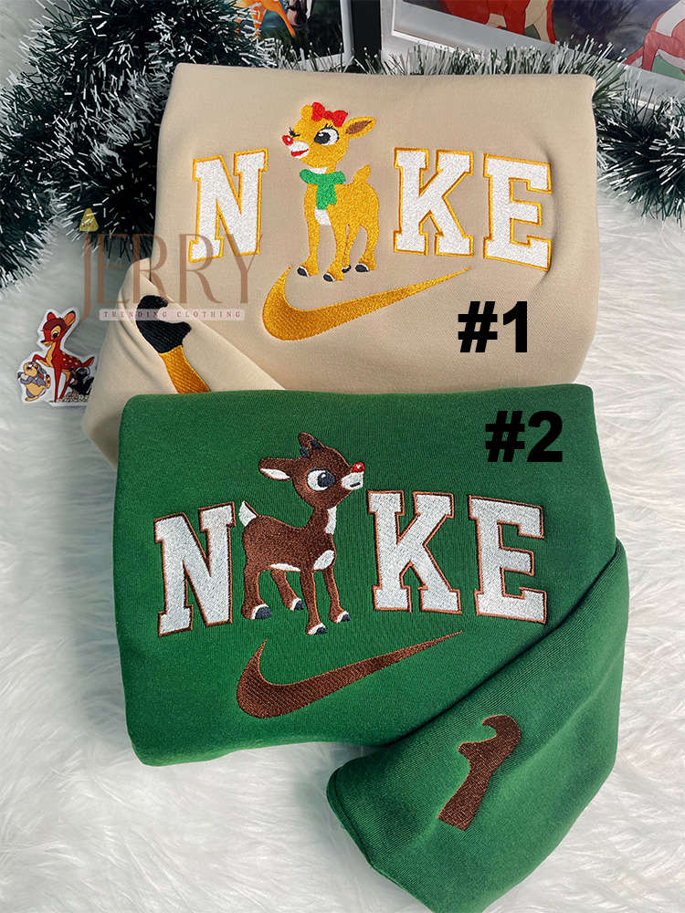 Bambi Disney Nike Embroidered Sweatshirt: Magical Style with Iconic Characters