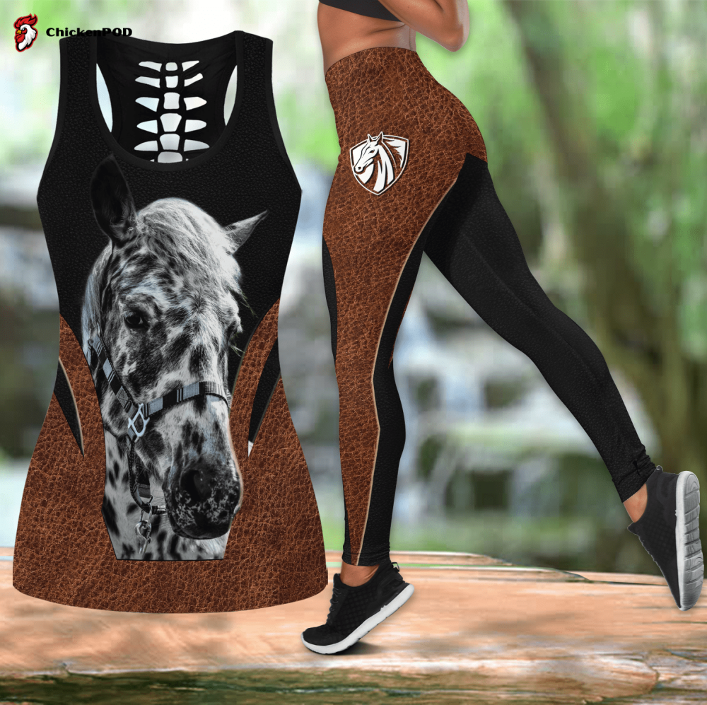 Beebuble Appaloosa Horse Love Horse All Over Printed Combo Legging Tanktop