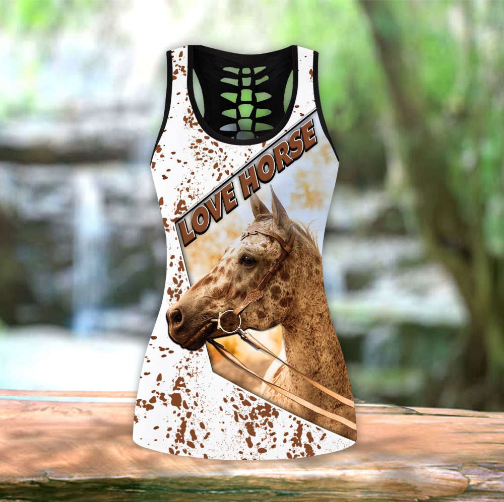 Beebuble Appaloosa Horse Lovers 3D Printed Combo Legging Tanktop