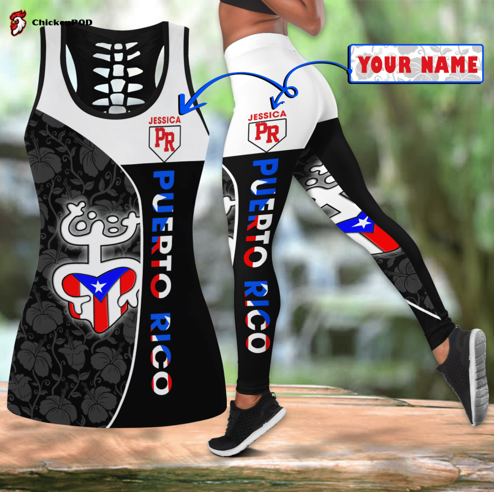 Beebuble Pretty White Horse With Flower 3D Printed Combo Legging Tanktop