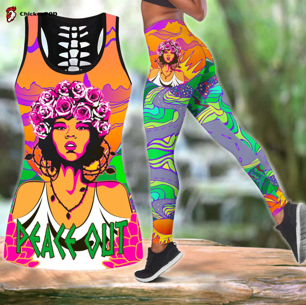 Elephant Royal Mandala Premium 3D All Over Printed Legging Tank Top Combo