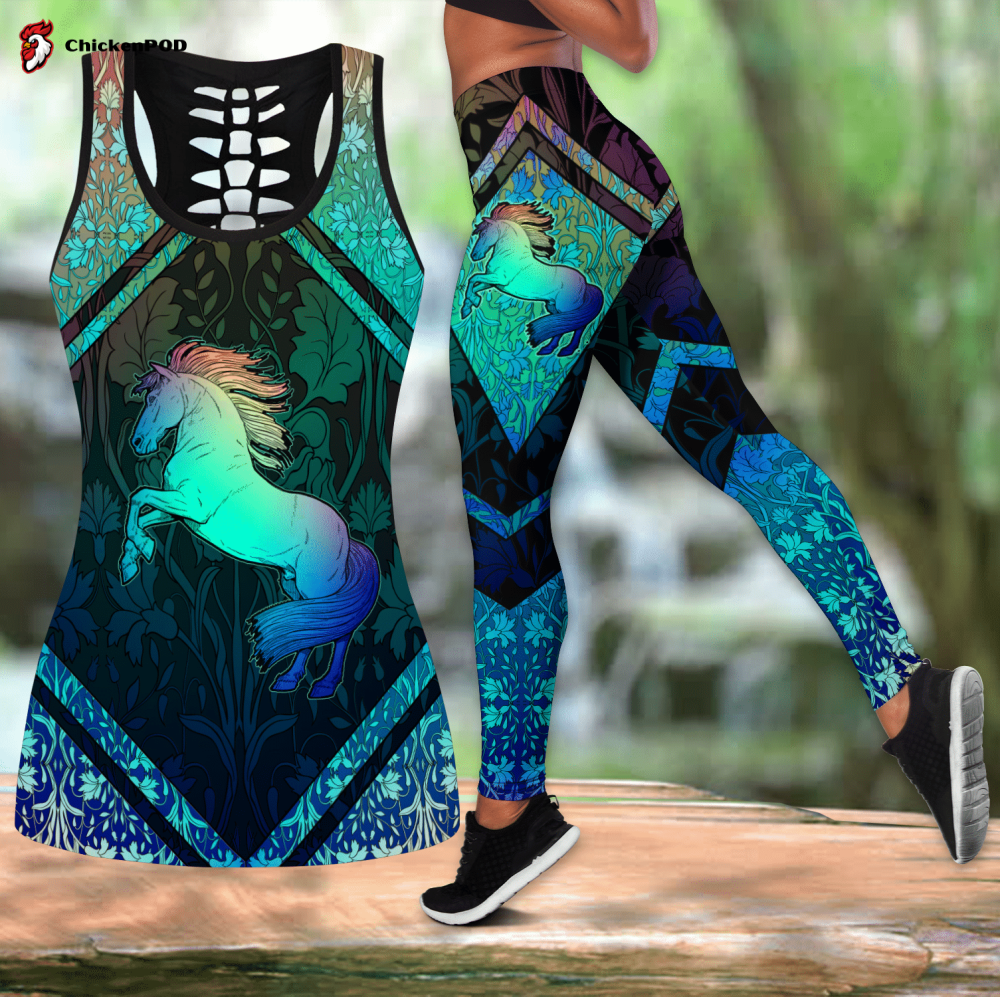 Beebuble Horse Combo Legging + Tank Top D All Printed