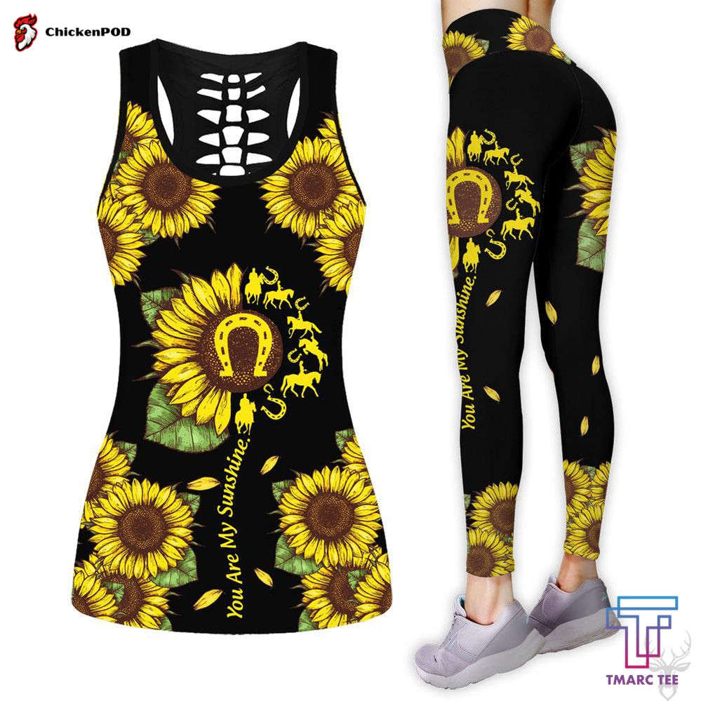 Beebuble Horse Sunfower Combo Tank + Legging TA