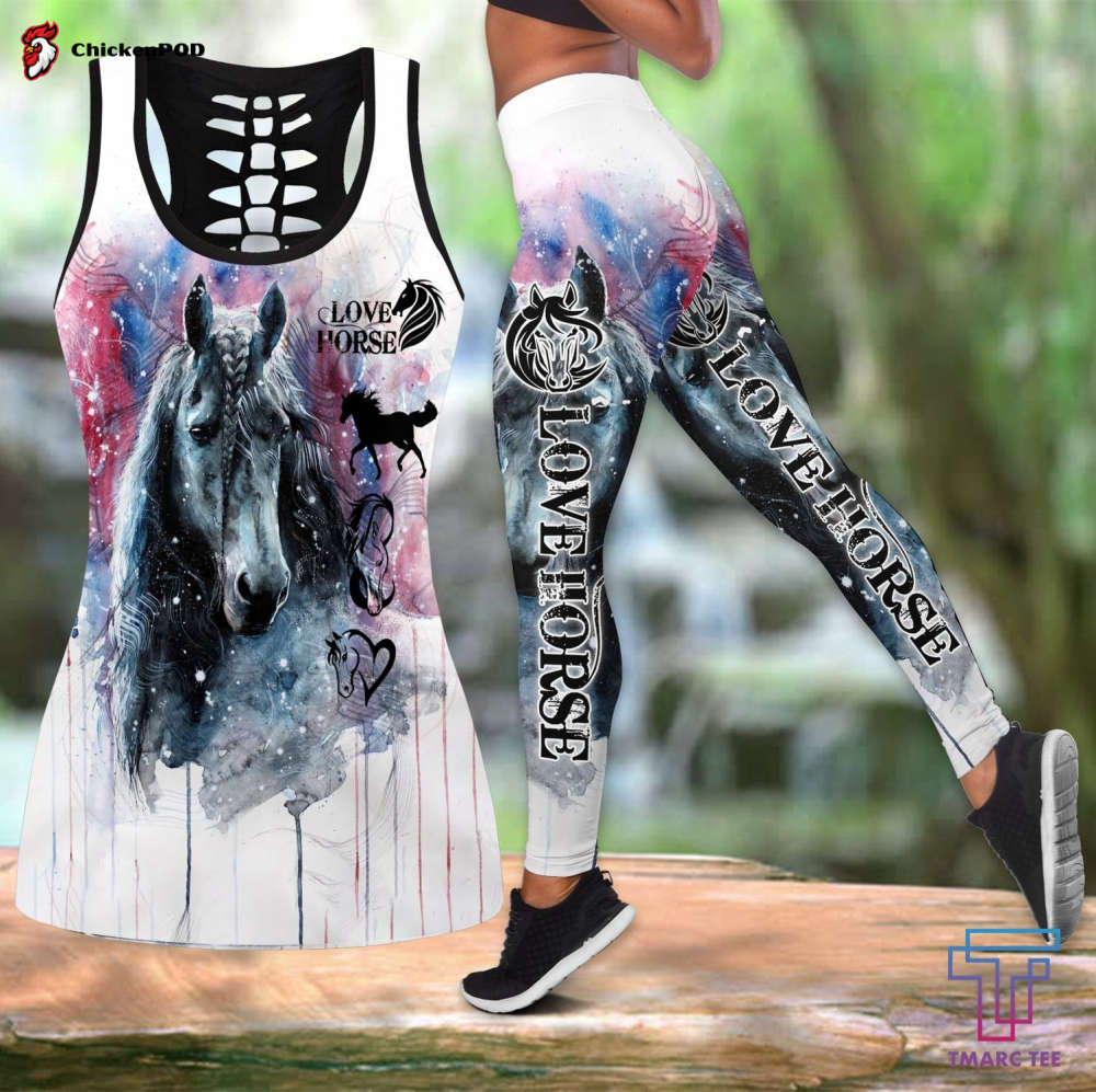 Beebuble Love Horse Combo Tank + Legging HAC