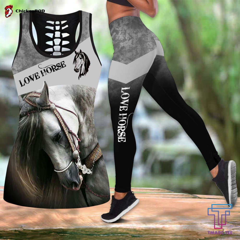 Beebuble Love Horse Combo Tank + Legging PiC