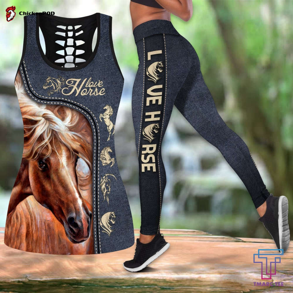 Beebuble Love Horse Combo Tank + Legging