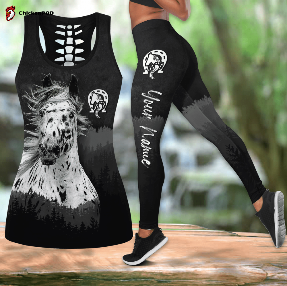 Aboriginal Kangaroo Running Australia Day Printed Combo Legging Hollow Tank