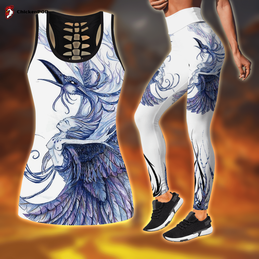 Blue Phoenix Combo Legging + Tank Sport GiftsS