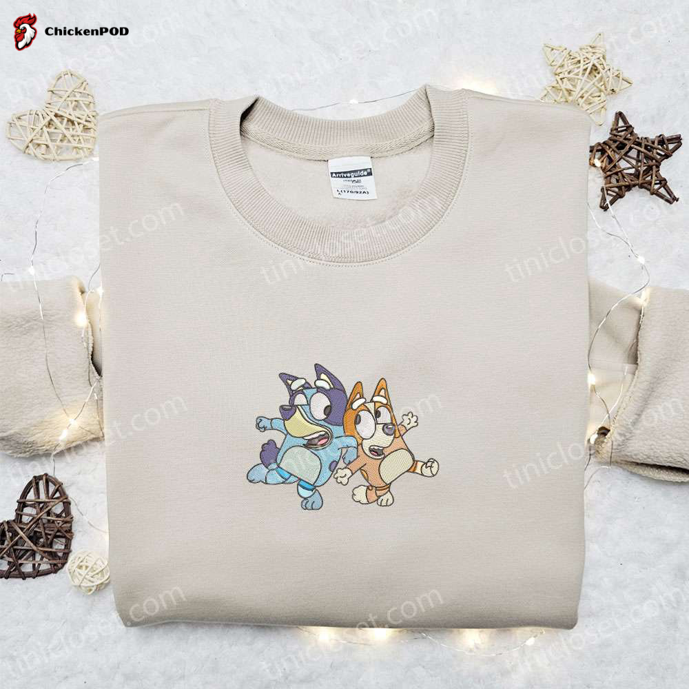 Bluey Easter Embroidered Shirt & Thanksgiving Hoodie – Perfect Holiday Gift Ideas