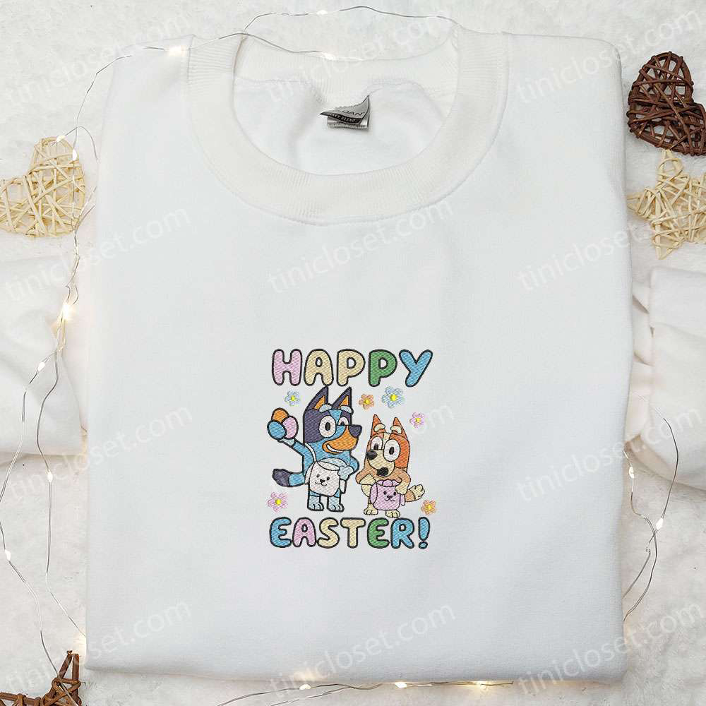 Bluey & Bingo Easter Shirt & Cartoon Hoodie – Perfect Thanksgiving Gift Idea