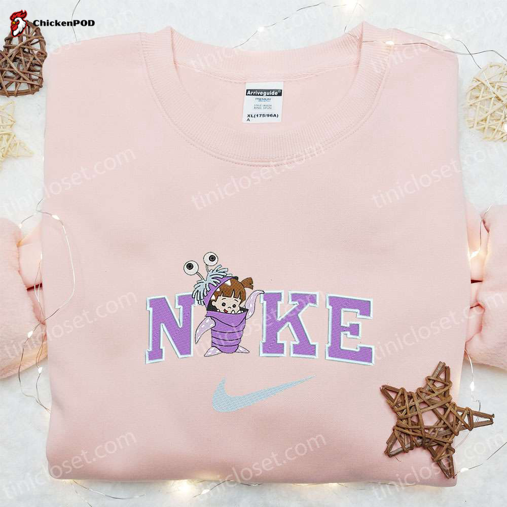 Boo x Nike Embroidered Shirt & Disney Monsters Inc Hoodie – Best Gift Idea for Disney Fans