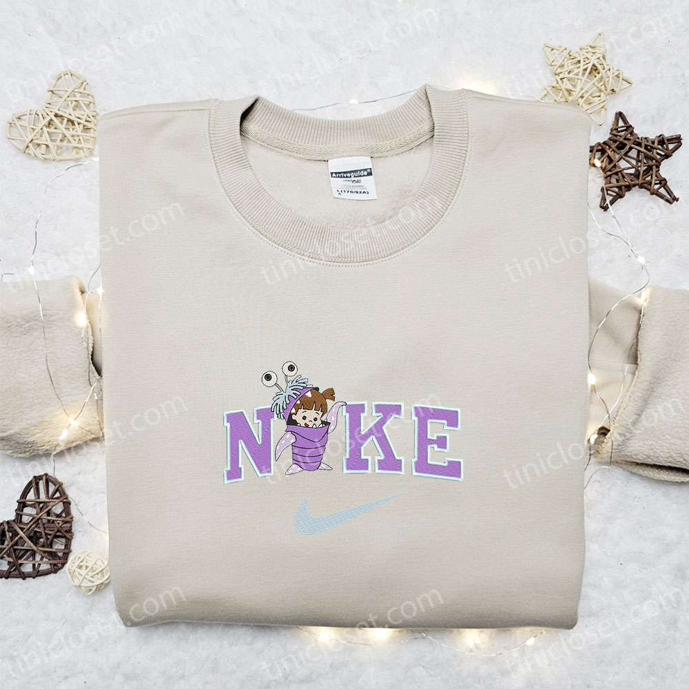 Boo x Nike Embroidered Shirt & Disney Monsters Inc Hoodie – Best Gift Idea for Disney Fans