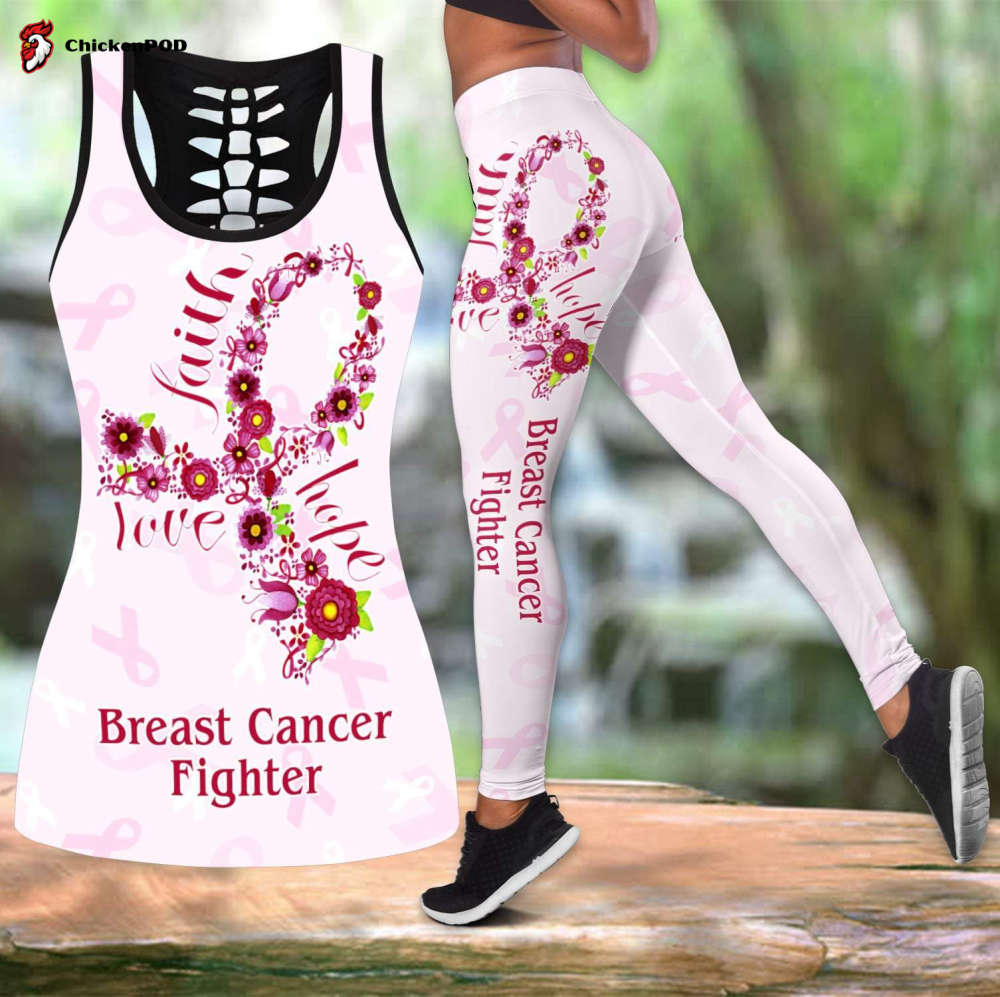 Breast Cancer-Faith Hope Love Combo Tank + Legging Sport Gifts