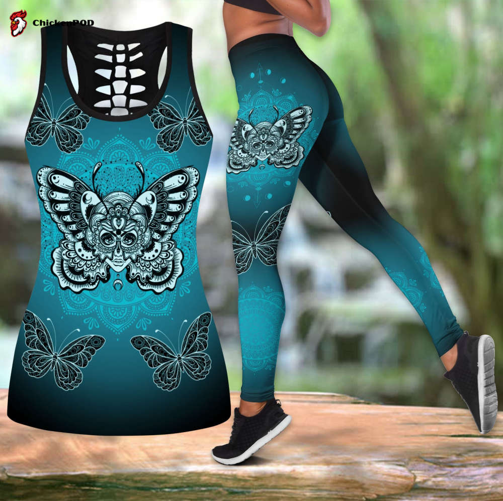 Butterfly Girl Portrait Combo Legging + Tanktop