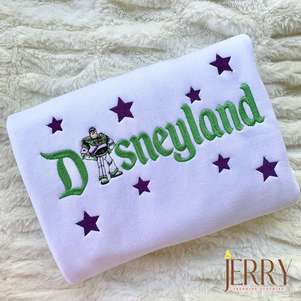 Disneyland Buzz Lightyear Sweatshirt: Embroidered Magic for Toy Story Fans