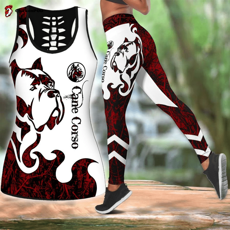 Cane Corso Dog Combo Legging + Tank Sport Gifts