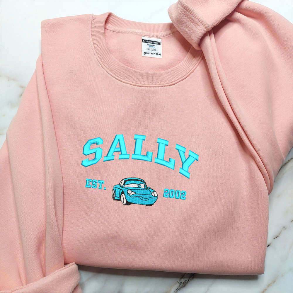 Cars Mcqueen x Sally Cartoon Sweatshirt – Trending Embroidered Crewneck & Hoodie