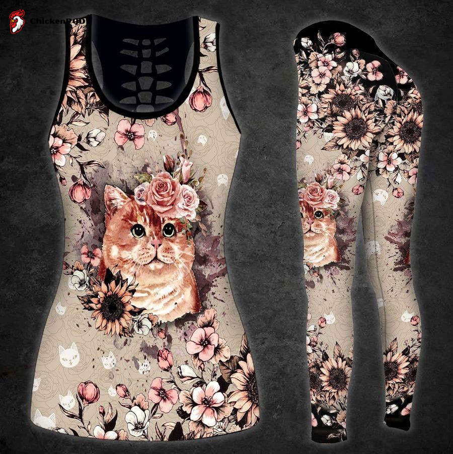 Cat Flower Crown Combo Tank + Legging HG3206