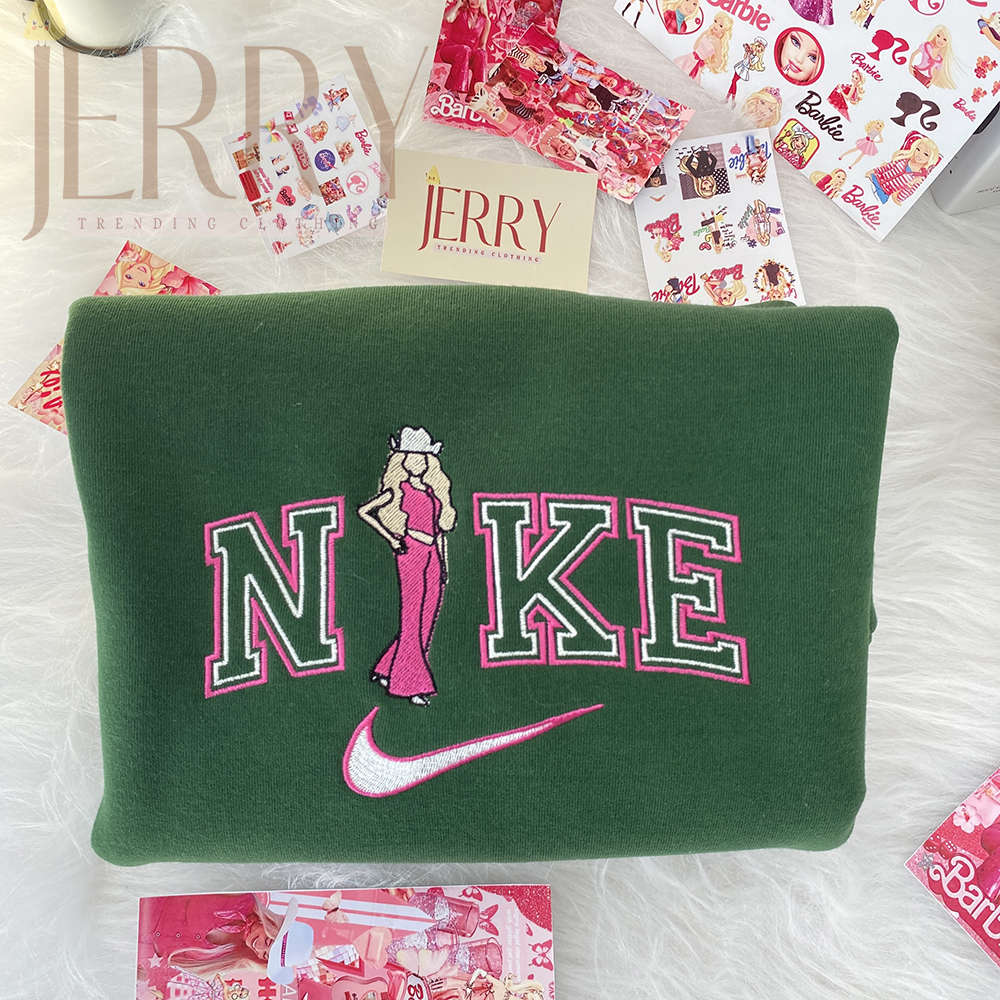 Affordable Barbie Nike Embroidered Sweatshirt: Ideal Christmas Couple Gift