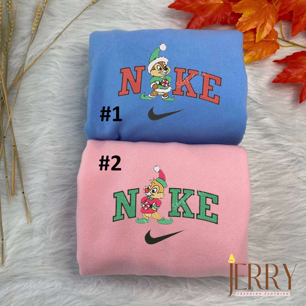 Disney Nike Embroidered Sweatshirt: Lady And The Tramp-inspired Stylish and Cozy