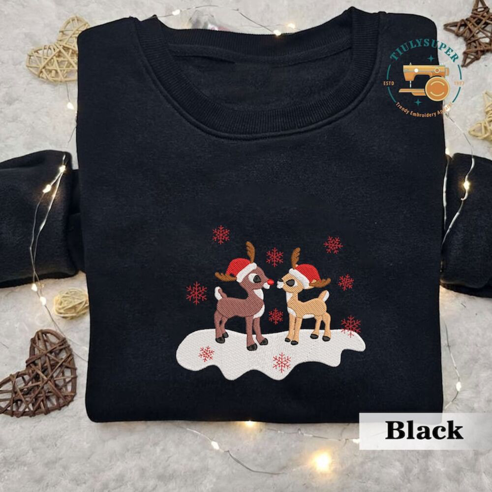 Custom Christmas Rudolph & Clarice Sweatshirt – Classic TV Movie Gift