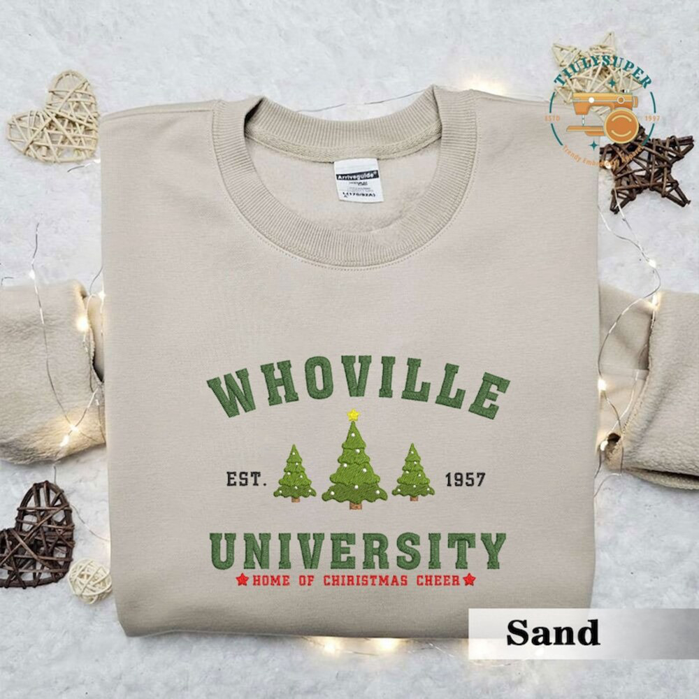 Fresh Daily Gingerbread Bakery Embroidered Crewneck Sweatshirt: Trendy Vintage Gift for Christmas