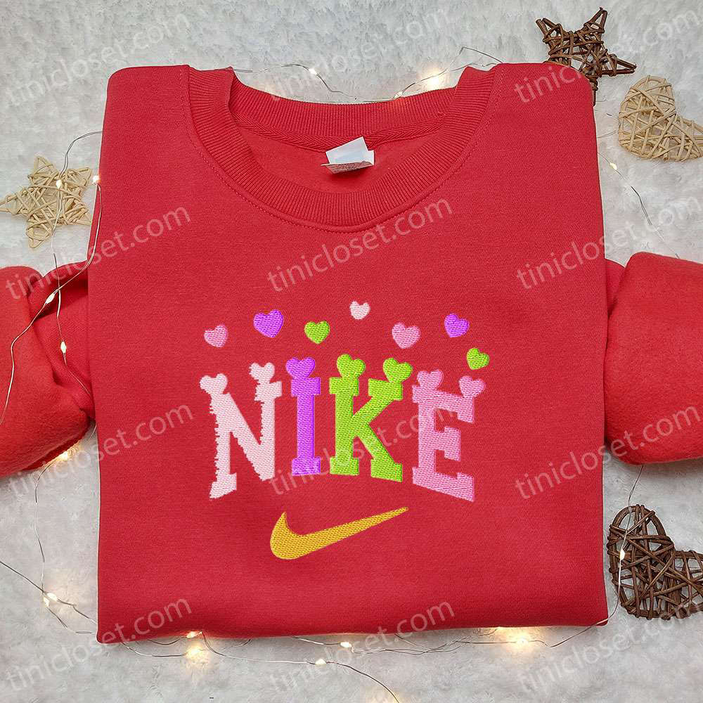 Colorful Hearts x Nike Embroidered Tshirt: Best Valentine’s Day Gift Ideas