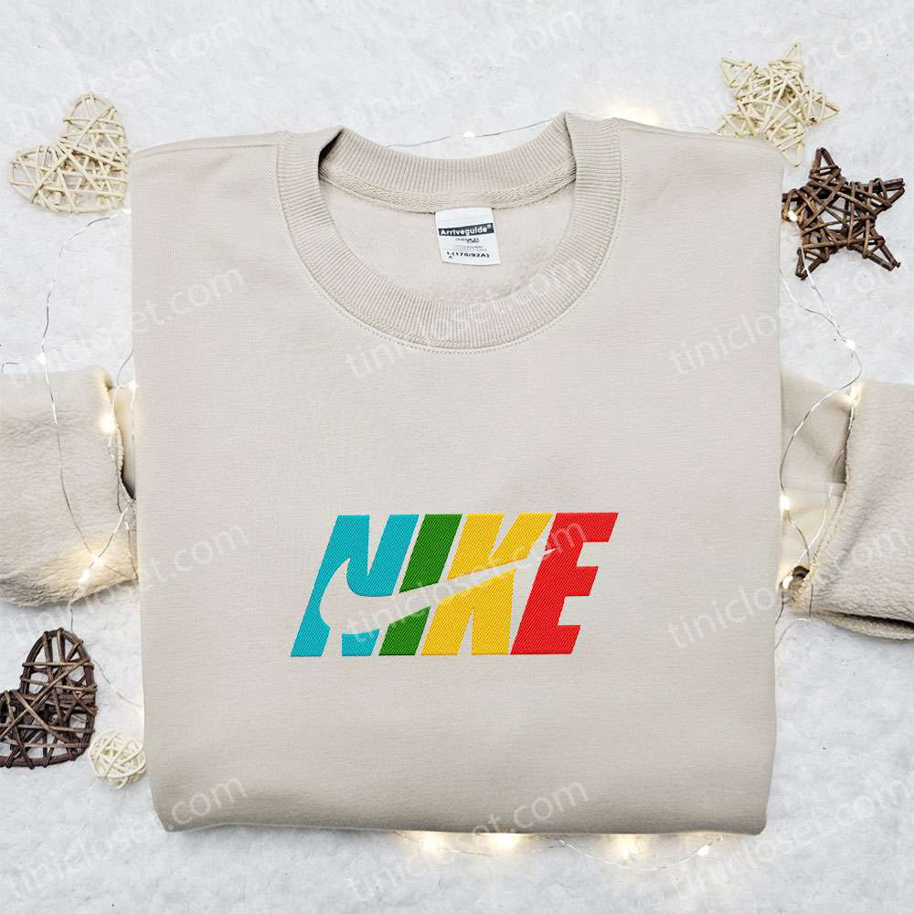 Colorful x Nike Embroidered Sweatshirt – Custom Shirt Perfect Family Gift!