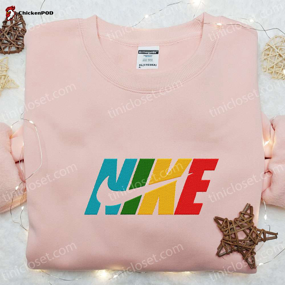 Colorful x Nike Embroidered Sweatshirt – Custom Shirt Perfect Family Gift!