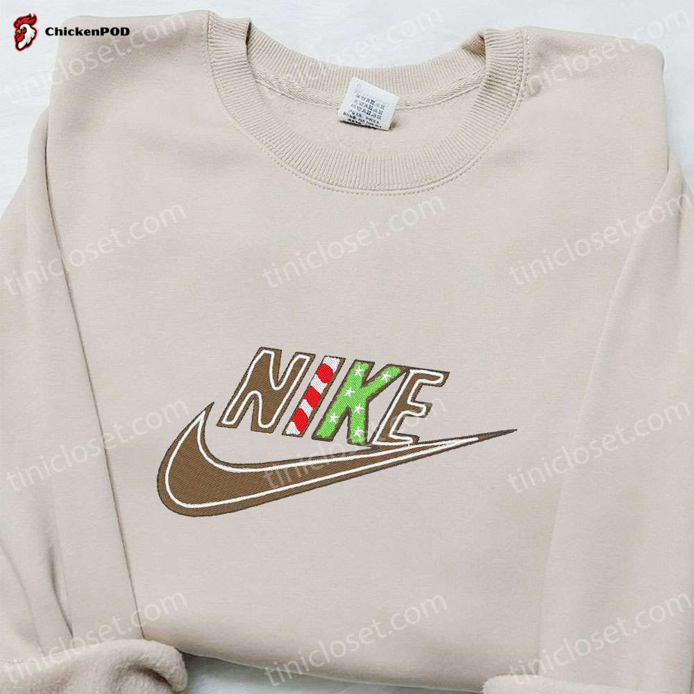 Retro Vintage Nike Embroidered Sweatshirt – Nike Inspired Shirt Perfect Family Gift