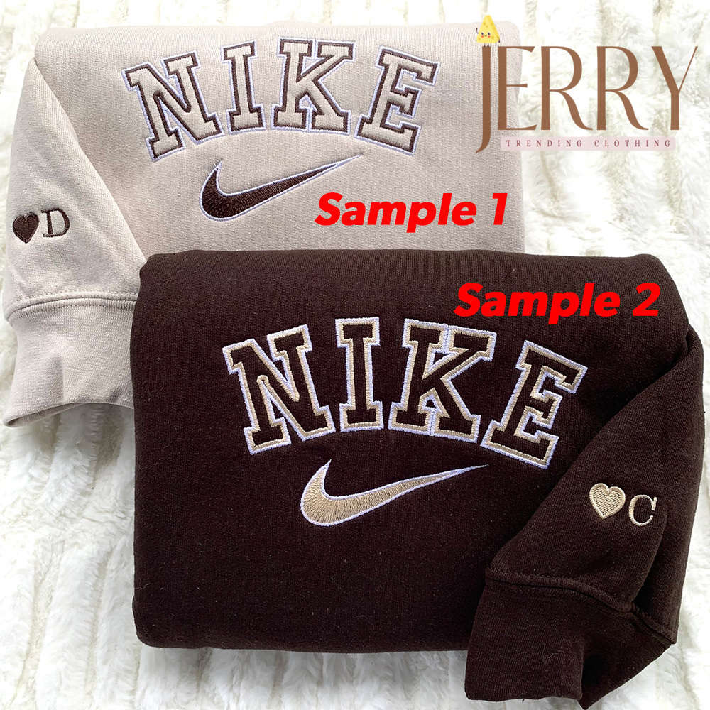 Stylish Couple Nike Embroidered Sweatshirt: Cozy and Trendy Activewear