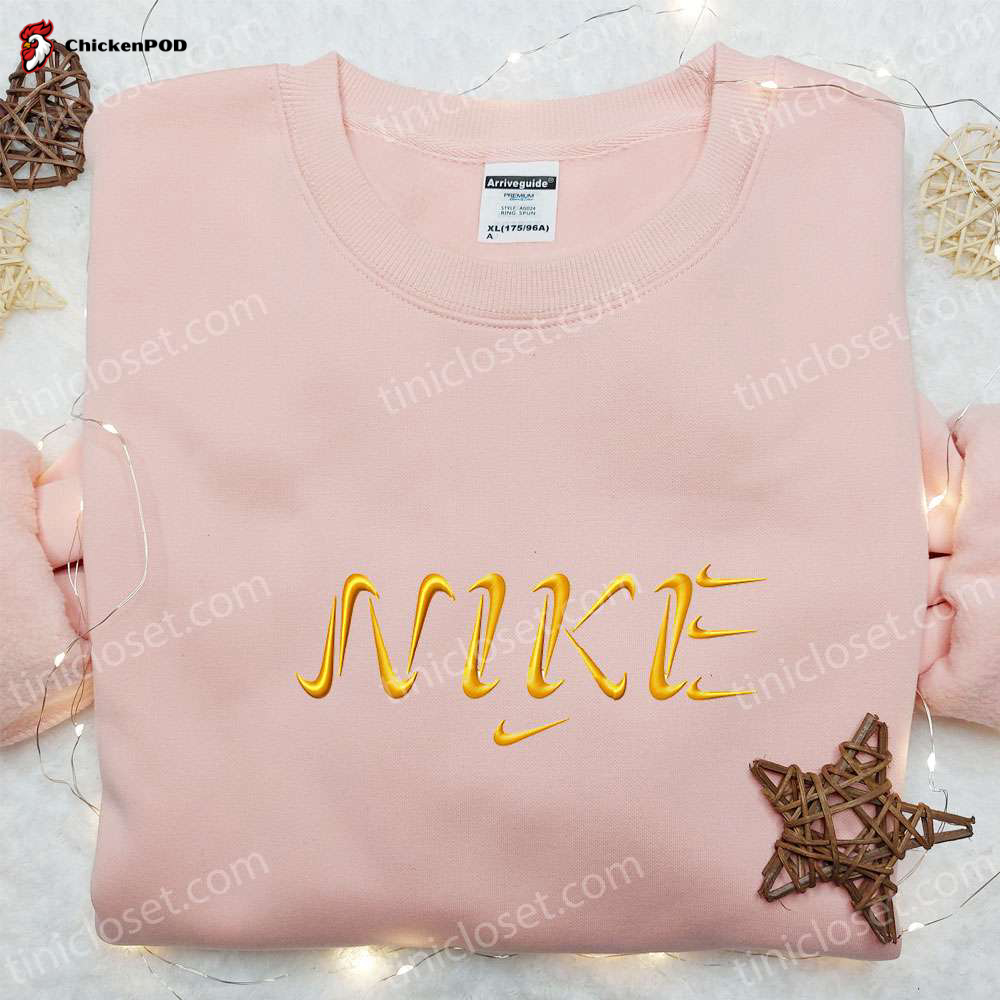 Boxer Dog x Nike Embroidered Shirt: Custom Animal Nike Tee Ideal Birthday Gift Idea