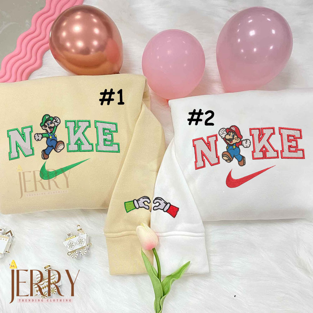 Hello Kitty or Kurumi Nike Embroidered Sweatshirt & Hoodies: Cute and Stylish Matching Sets