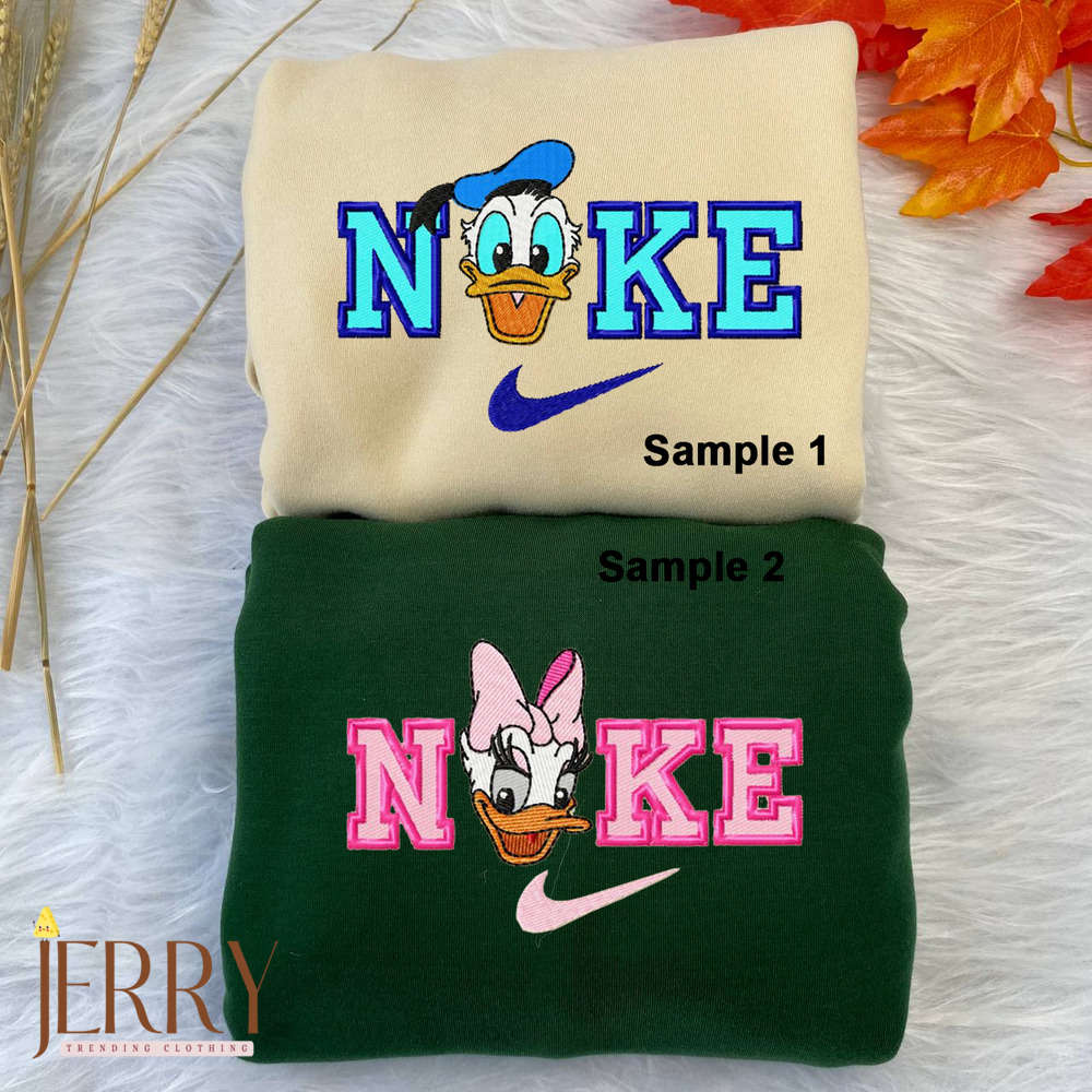 Disney Nike Embroidered Sweatshirts: Daisy And Donald Duck Collection