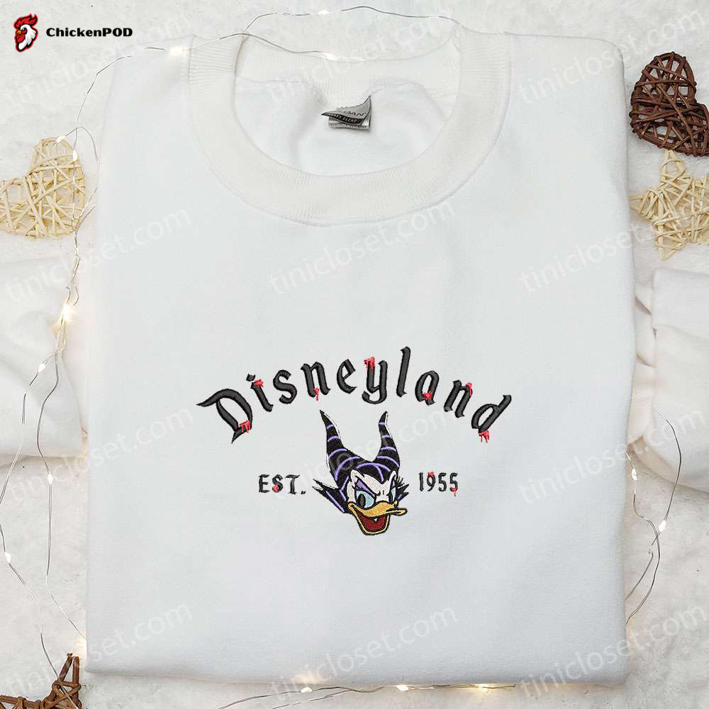 Daisy Duck Maleficent Evil Est 1955 Sweatshirt – Halloween Disney Embroidered Hoodie