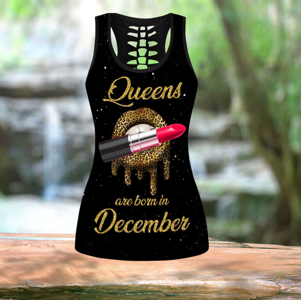 December-Queens Are Born In December Combo Tank Top + Legging