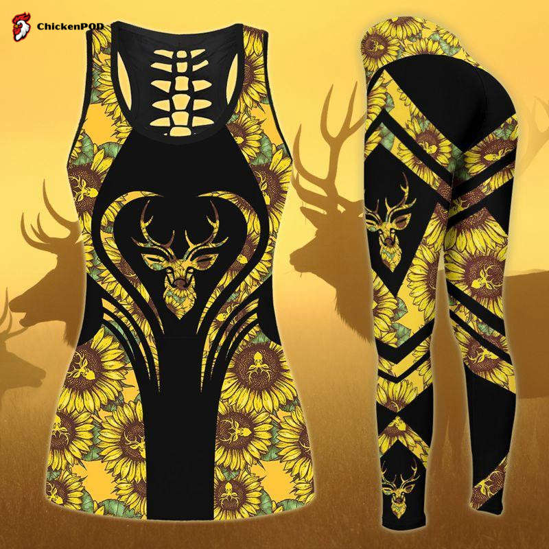 Deer FLowers Combo Tank + Legging TT062039