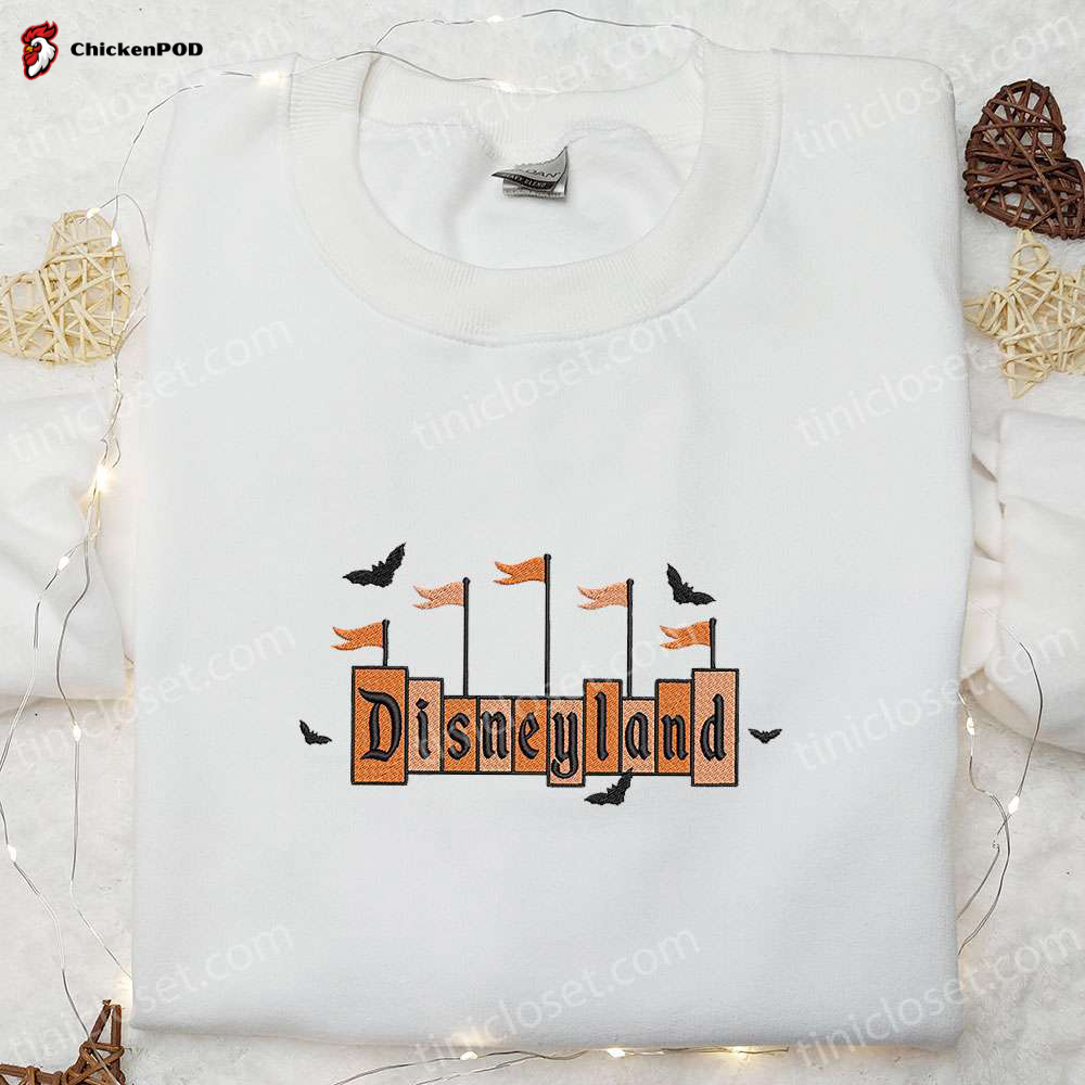 Spooktacular Disneyland Embroidered Sweatshirt – Perfect Disney Shirt for Family