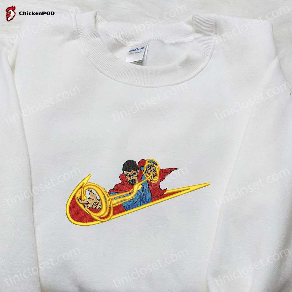 Doctor Strange x Nike Swoosh Movie Embroidered Shirt – Customized Birthday Gift Best Nike Shirt