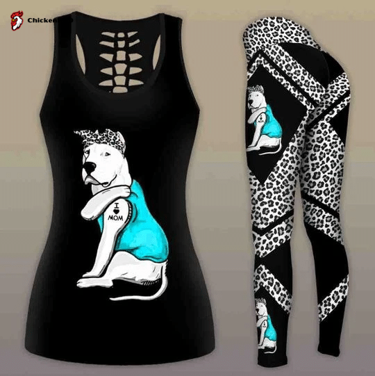 Dogo Argentino Dog COMBO TANK+LEGGING Outfit For Women Sport Gifts PL