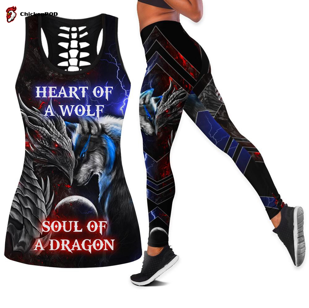 Dragon heart of a wolf, soul of a dragon legging + hollow tank combo