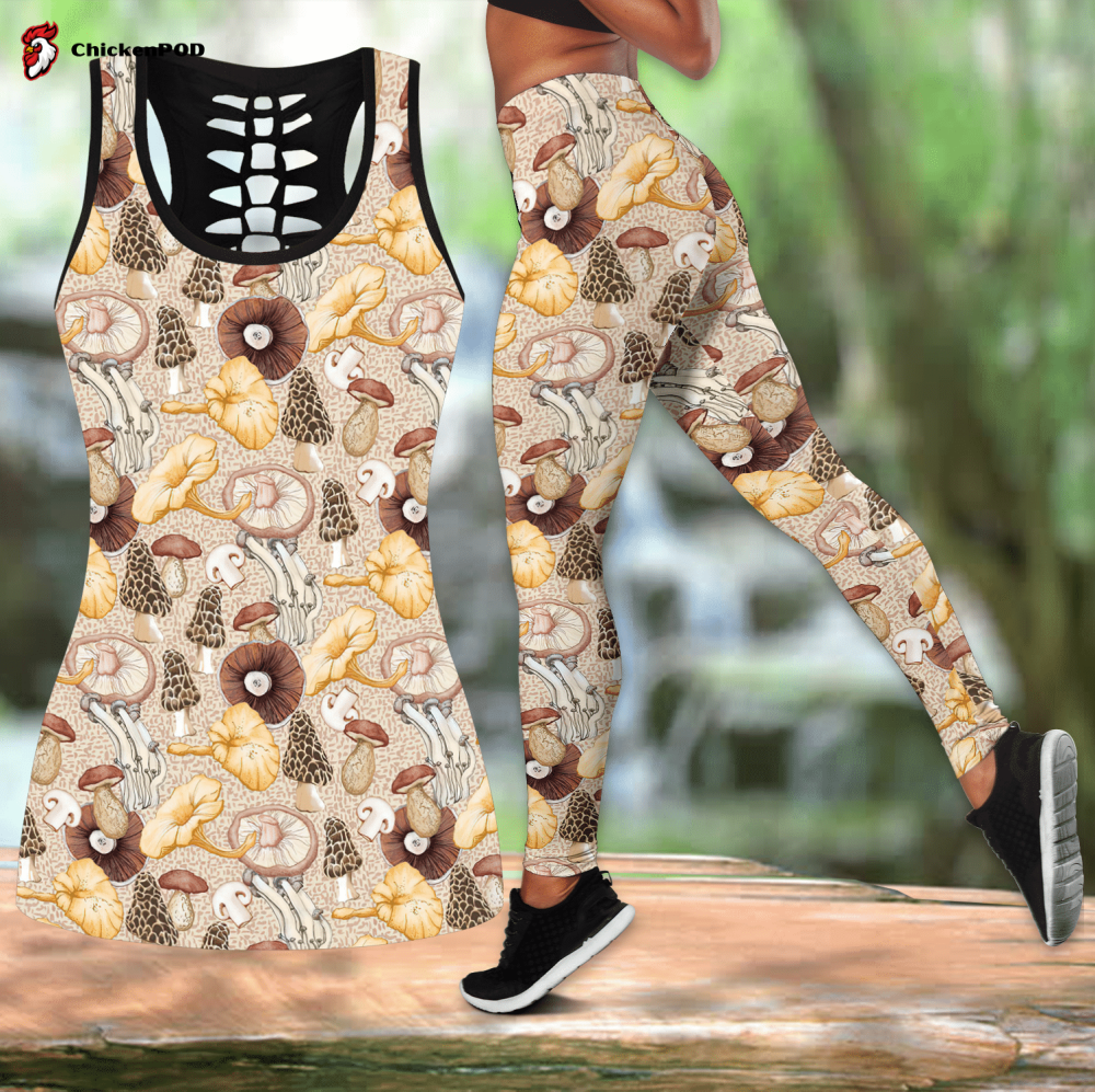 Hummingbird Art Combo Legging Tank Top For Women