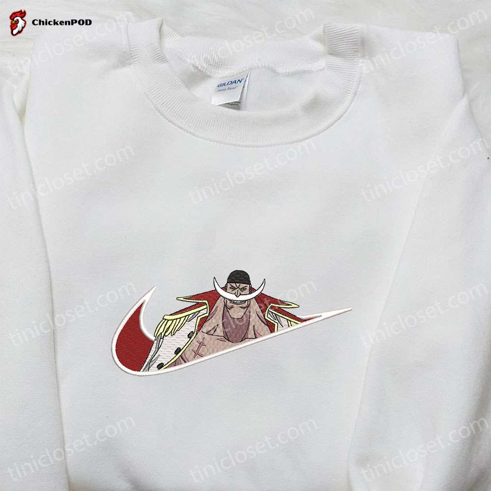 Exclusive Edward Newgate x Nike Swoosh Anime Embroidered Shirt One Piece & Custom Nike Shirts