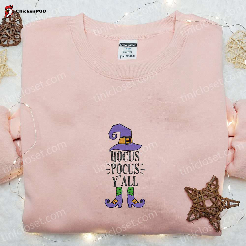 Shop our Elf Hocus Pocus Yall Halloween Embroidered Shirt – Adorable & Inspiring Halloween Tee