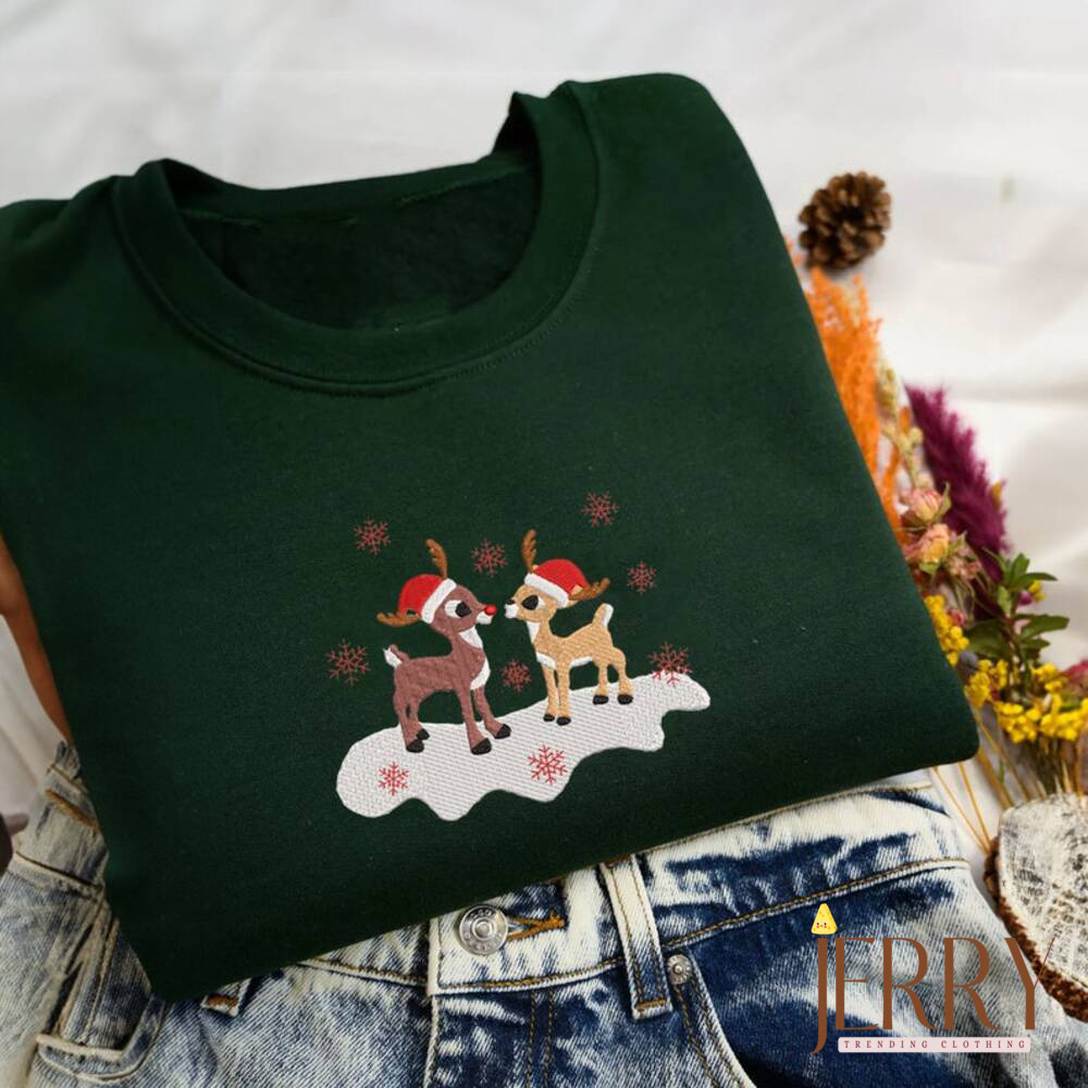 Christmas Sweatshirt: Embroidered Crewneck for the Holiday Season