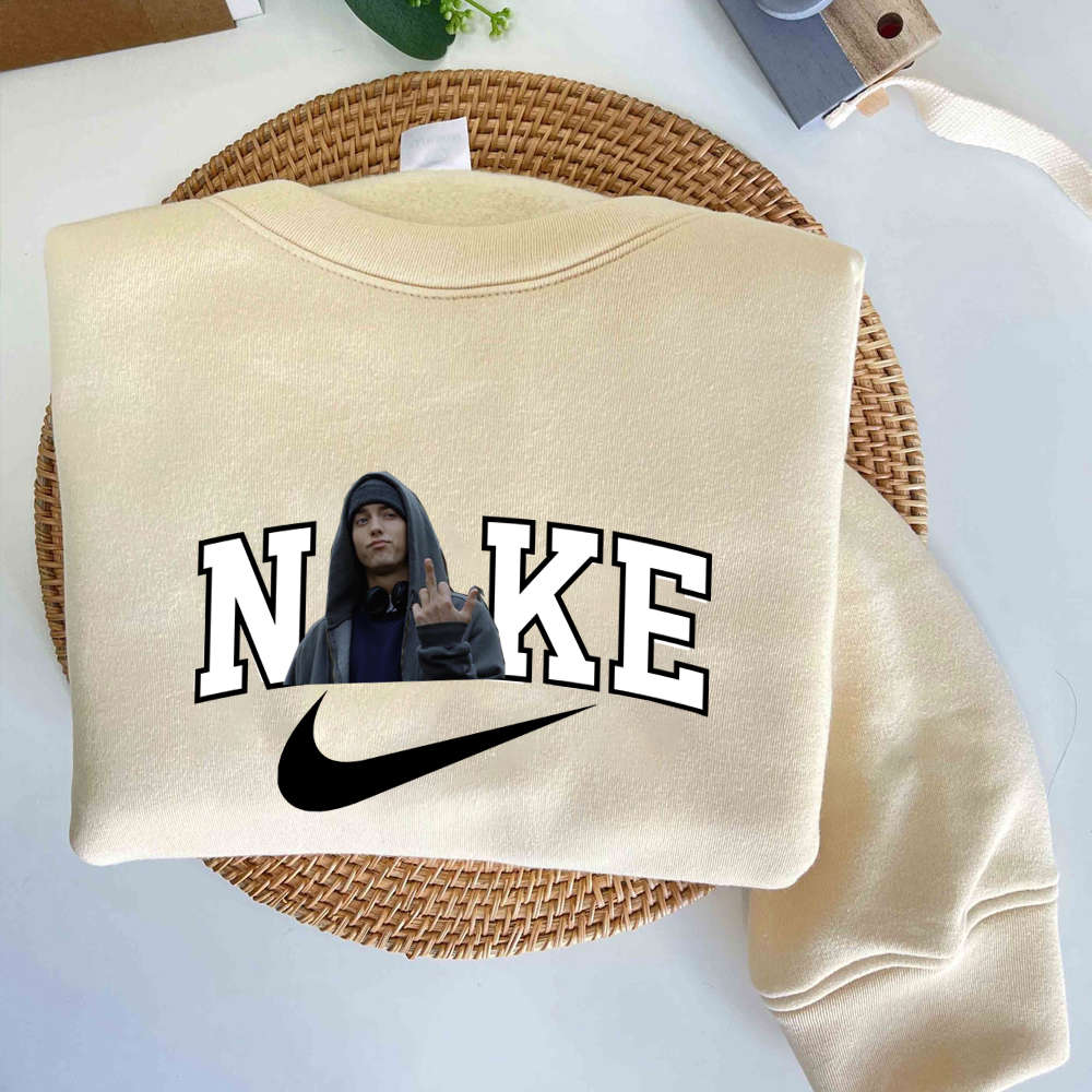 Get the Limited Edition Eminem Nike Embroidered Sweatshirt – Exclusive Hip-Hop Merch