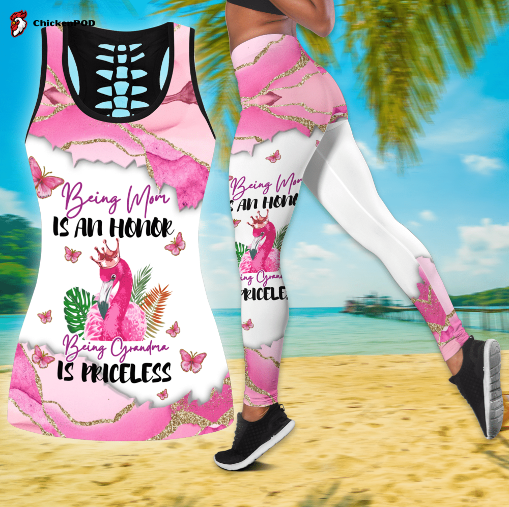 Flamingo All Over Printed Combo Tanktop + Legging NH